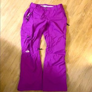 The North Face Snow Pants Sz L Magenta